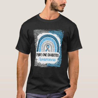 Camiseta Tipo 1 Sensibilização para a Diabetes Branqueada R