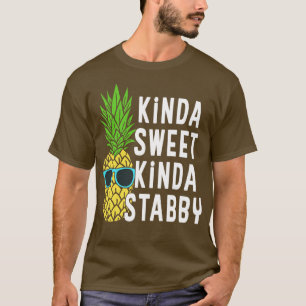 Camiseta Tipo Bonito, Esfaqueado Pineapple Pun Punny Novel