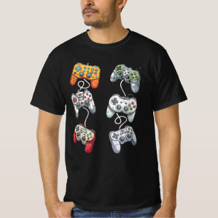 Camiseta Tipo de Controlador de Jogos Gamer Life Video Game