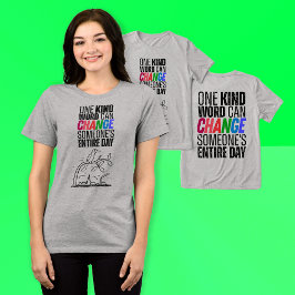 Camiseta Tipo de empatia com Consciência Mental Anti-bullyi