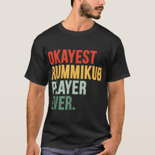 Camiseta Tipo de Letra de Cor Multicolor do Jogador Rummiku
