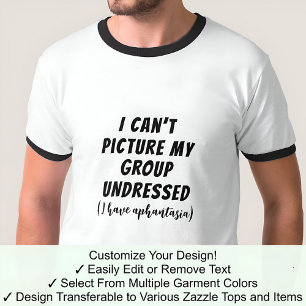 Camiseta Tipo de letra preto desarmado do grupo de humor af