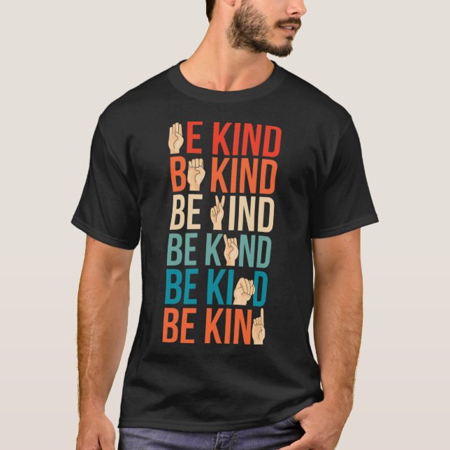 Camiseta Tipo de linguagem gestual surda-muda (Frente)