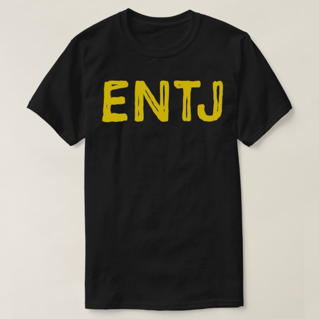 Camiseta Tipo de Personalidade Etrovertida do ENTJ (Frente do Design)