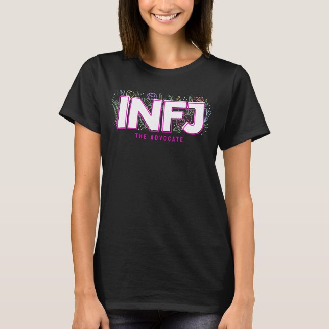 Camiseta Tipo de Personalidade MBTI do Rótulo Introduvertid (Frente)