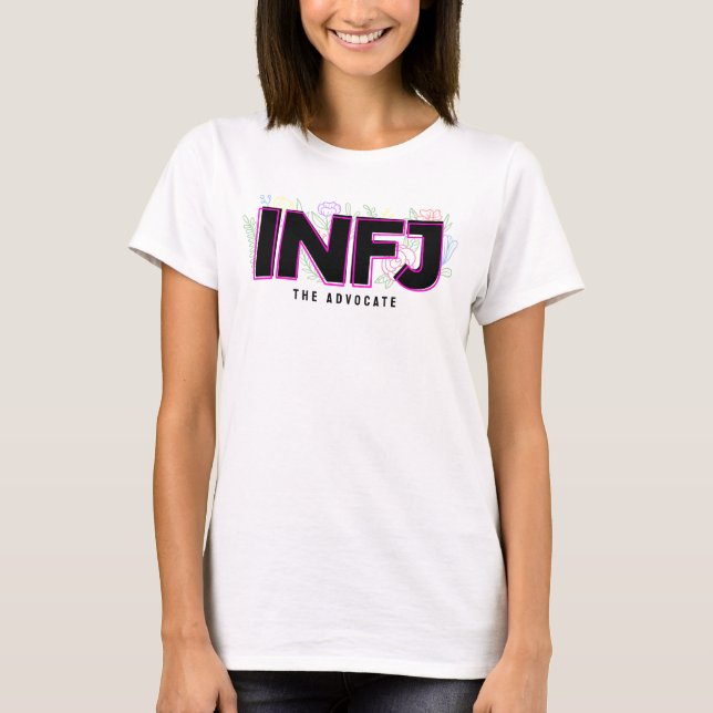 Camiseta Tipo de Personalidade MBTI do Rótulo Introduvertid (Frente)
