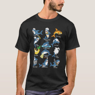 Camiseta Tipo De Tubarão De Tubarão De Nurse De Tubarão De