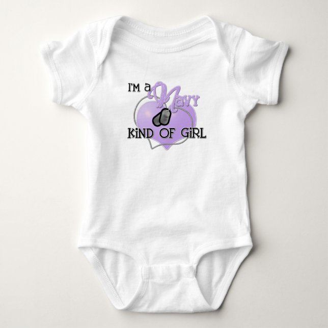 Camiseta Tipo do marinho da menina (Frente)