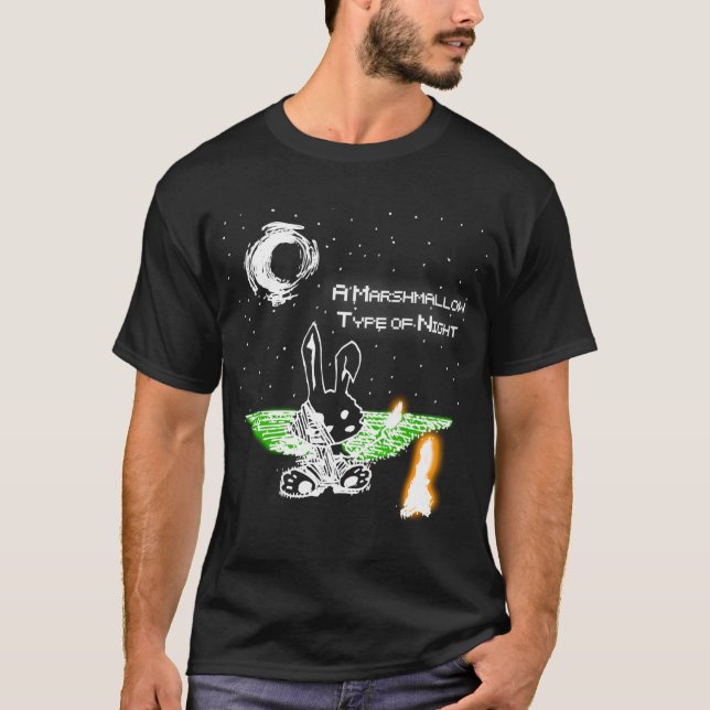 Camiseta Tipo do MarshMallow da noite (Frente)