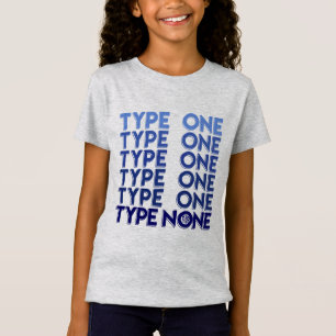 Camiseta Tipo Nenhum [Azul/Cinza]