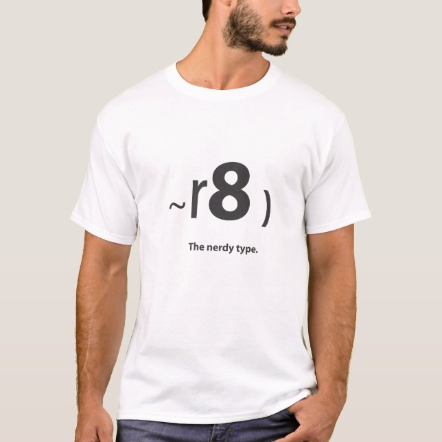 Camiseta tipo nerdy (Frente)