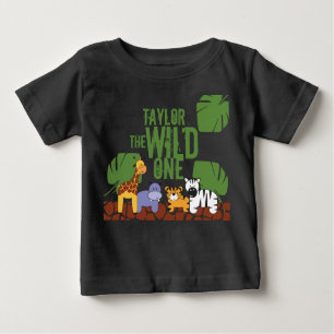 Camiseta Tipo Safari Green WILD ONE primeiro aniversario