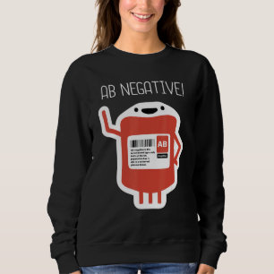 Camiseta Tipo Sanguíneo Ab Negativo Doador de Sangue Ab Neg