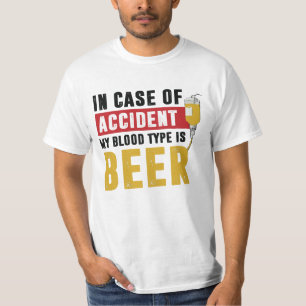 Camiseta Tipo sanguíneo da cerveja