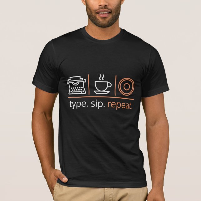 Camiseta Tipo. Sip. Repita. (Frente)