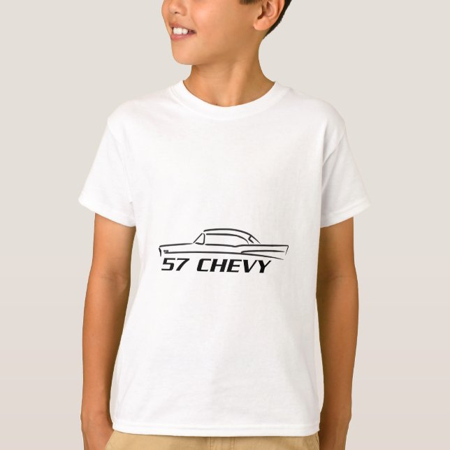 Camiseta Tipo Superior do Duro Chevy 1957 (Frente)