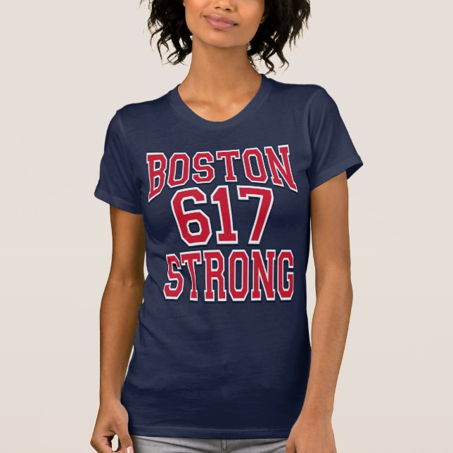 Camiseta Tipografia 617 FORTE de Boston (Frente)