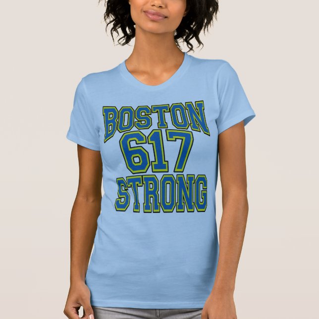 Camiseta Tipografia 617 FORTE de Boston (Frente)