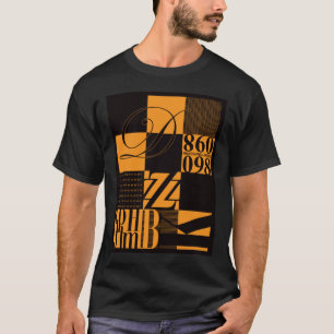 Camiseta Tipografia abstrata