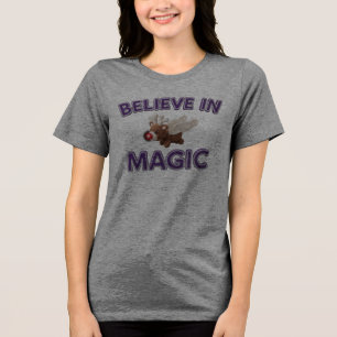 Camiseta Tipografia Acredite na Magia de Natal