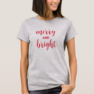 Camiseta Tipografia Alegre e Brilhante