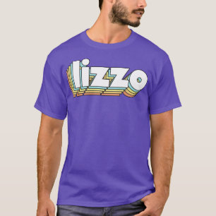 Camiseta Tipografia Arco-Íris Retro Lizzo Estilo Desbotado