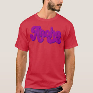 Camiseta Tipografia Astro Aroha presente dos anos 70