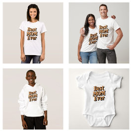 Camiseta Tipografia Bastante Única Melhor Mãe de Todos os T