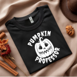 Camiseta Tipografia branca do Professor Pumpkin