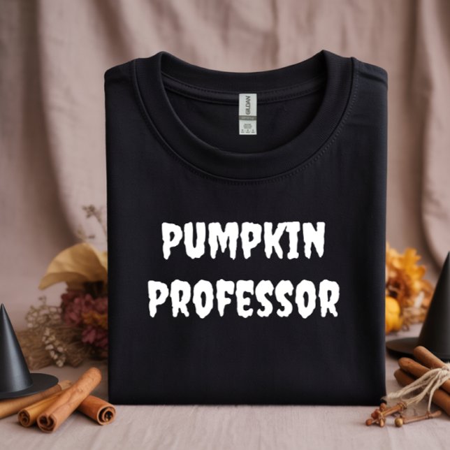 Camiseta Tipografia branca do Professor Pumpkin (Criador carregado)