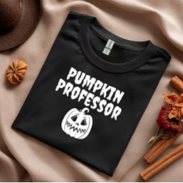 Camiseta Tipografia branca do Professor Pumpkin
