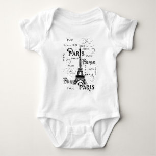 Camiseta Tipografia Calliografia Paris França Torre Eiffel