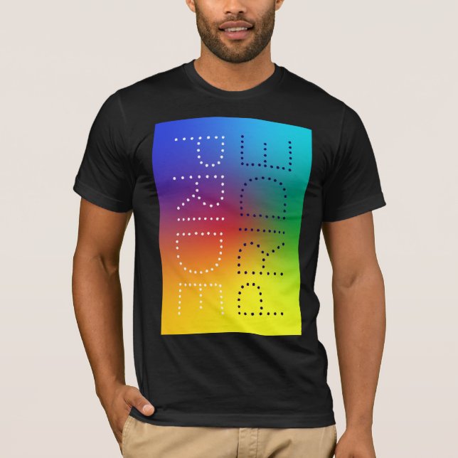 Camiseta Tipografia Chic Do Rainbow Pride Love Personalizad (Frente)