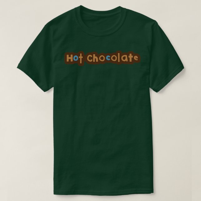 Camiseta Tipografia Chocolate Quente (Frente do Design)