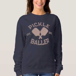 Camiseta Tipografia Colegial de Pickleball em Picles