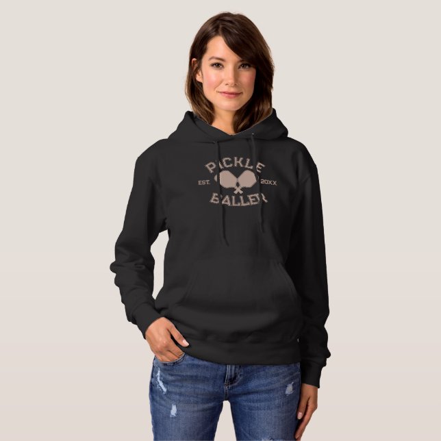 Camiseta Tipografia Colegial de Pickleball em Picles (Frente Completa)