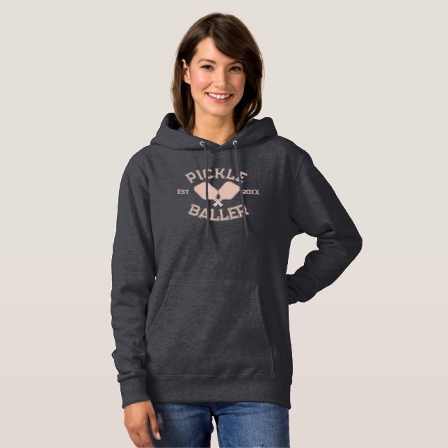 Camiseta Tipografia Colegial de Pickleball em Picles (Frente Completa)