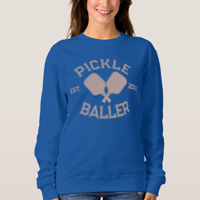 Camiseta Tipografia Colegial de Pickleball em Picles (Frente)