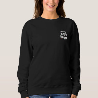 Camiseta Tipografia Colorida de Boas-Vindas de Volta às Aul