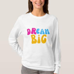 Camiseta Tipografia Colorida Dream