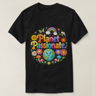 Camiseta Tipografia Colorida Planet Apaixonado