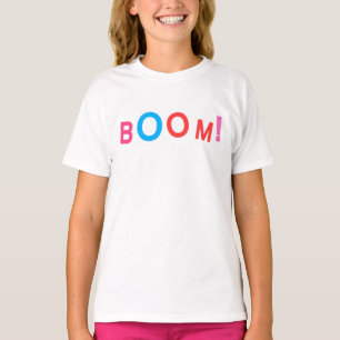 Camiseta Tipografia Cômica BOOM!