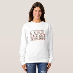 Camiseta Tipografia Cool Mama Borboletas Flutuantes