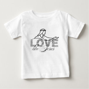 Camiseta Tipografia Cristã "Ame Como Jesus"