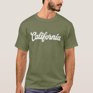 Camiseta Tipografia Cursiva da Califórnia