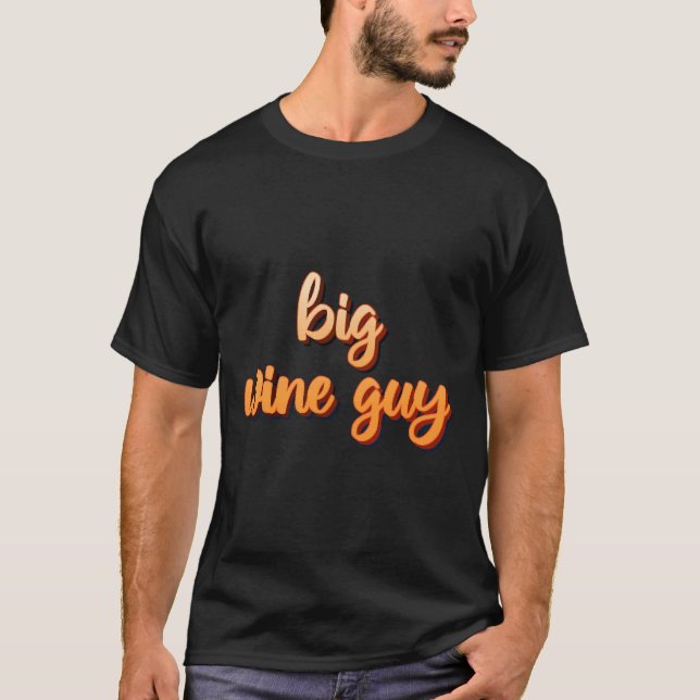 Camiseta Tipografia da Cara de Vinho Grande (Frente)