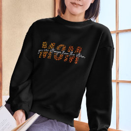 Camiseta Tipografia da MÃE MOM de Impressão Leopardo - Mãe