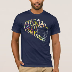 Camiseta Tipografia da máscara do Goalie do Lacrosse