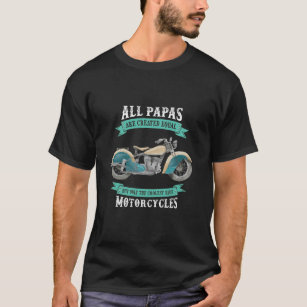 Camiseta Tipografia da papá do vovô do motociclista da