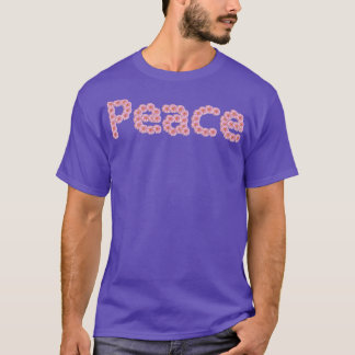 Camiseta Tipografia da Paz em Flores de Margarida Rosa